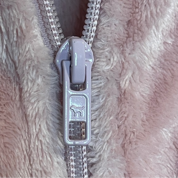 Victorias Secret Pink TEDDY SLEEP Long Jane Romper One Piece Pajama NWOT M/L - Picture 4 of 7